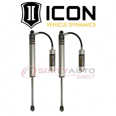 2 Pc Icon Rear Shock Absorber For 2000 2005 Ford Excursion Spring