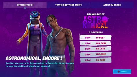 FR PS4 Évènement Travis Scott sur Fortnite battle royale YouTube