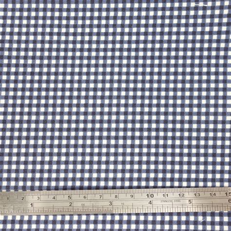 Navy Blue Gingham Fabric — Red Cottage Miniatures