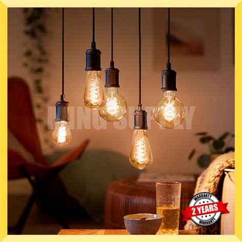 Led Edison Bulb St G G G C W Filament W E Bulb Retro