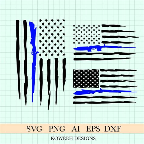 Police Flag Svg Distressed Police Flag Svg Back The Blue Flag Svg Thin Blue Line Flag Svg