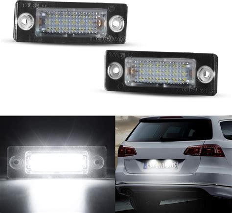 Oz Lampe X Led Number License Plate Light Rear Lamps For Vw Caddy