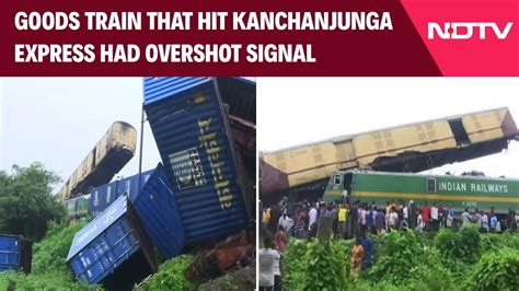 Darjeeling Train Accident Goods Train That Hit Kanchanjunga Express