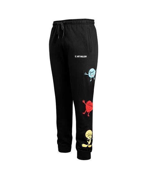 Freeze Max Mens Black Looney Tunes Positive Energy Jogger Pants Macys