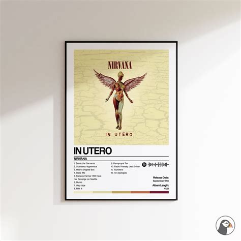 Nirvana in Utero Album Cover Poster Wall Art Print Art Work A5 A4 A3 A2 ...