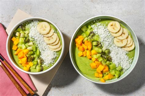 Green Vegan Smoothiebowl Recept Hellofresh