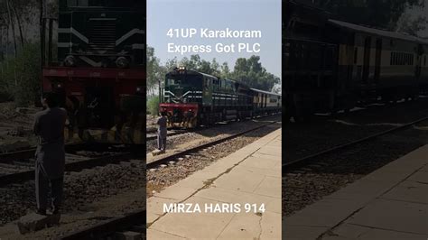 Up Karakoram Express With Geu Got Plc At Jani Wala Engine