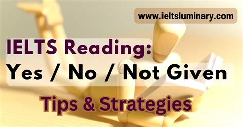 How To Answer Ielts Reading Yes No Not Given Questions Ielts Luminary