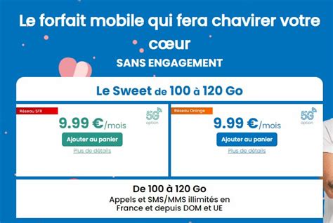 Bon plan Forfait Mobile 100go à 9 99 par mois avec YOUPRICE reseau