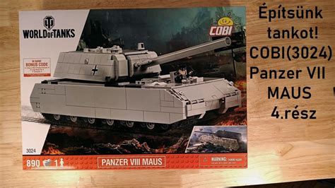 Építsünk tankot COBI 3024 Panzer VII Maus 4 rész YouTube