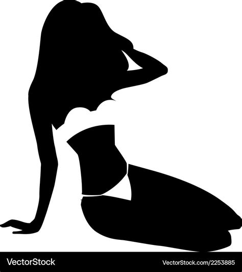 Bikini Girl Silhouette Vector Stock Illustration The Best Porn Website