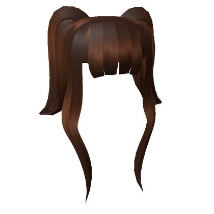 Preppy Pigtails Brown Brunette Roblox Item Rolimon S