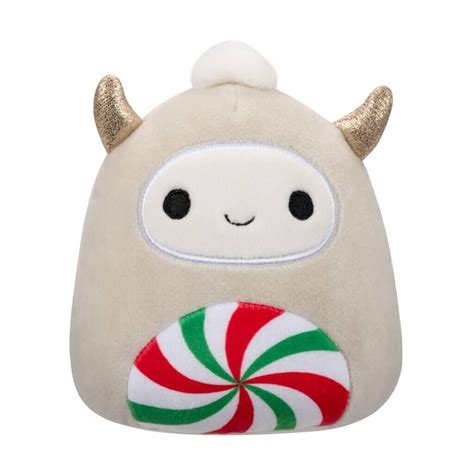 Squishmallows Yeti Nissa 8 Plush Toy With Peppermint Swirl Belly