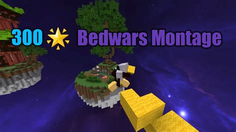 300 Star Bedwars Montage Hypixel Youtube