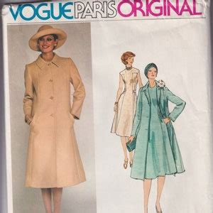 1970s Vintage Sewing Pattern Vogue Paris Original Molyneux Etsy