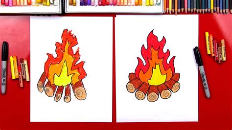 Campfire Drawing at GetDrawings | Free download