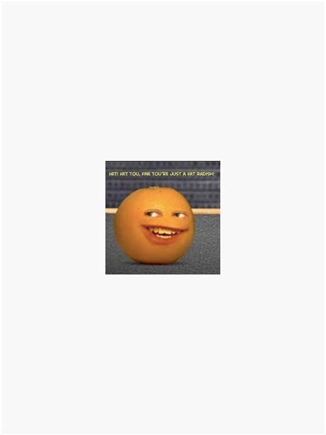 Annoying Orange Sticker By Ellie Saville Redbubble