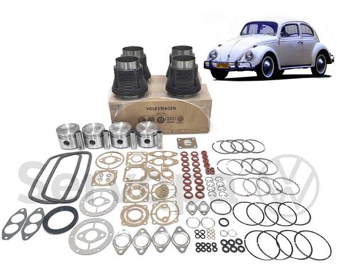 Kit Motor Camisa Pistão Juntas Fusca Kombi 1600 Antigo Gasol