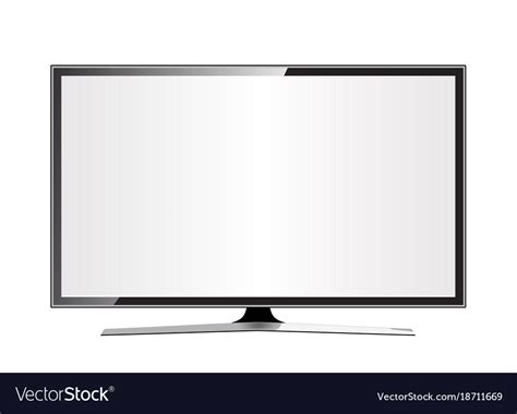 Tv Flat Screen Lcd Plasma Realistic Royalty Free Vector