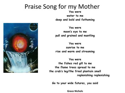 Ppt Praise Song For My Mother Powerpoint Presentation Free Download