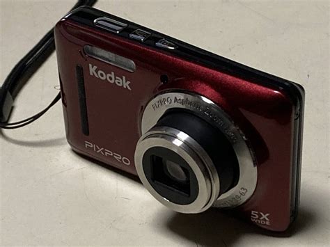 Yahooオークション Kodak コダック Pixpro Fz53 レッド デジカメ（