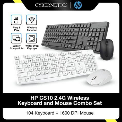 HP Vention CS10 2 4G Keyboard Wireless Keyboard And Mouse Combo Set