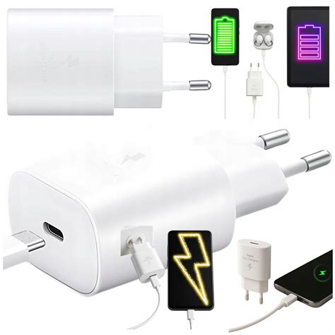 Ładowarka 25W USB C Szybka Do Telefonu Z Kablem Uniwersalna Typ C