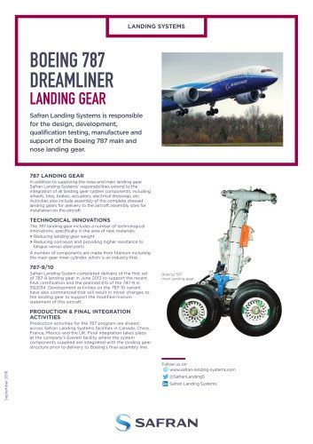 BOEING 787 DREAMLINER LANDING GEAR - Safran Landing Systems - PDF ...