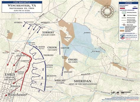 Third Winchester September 19 1864 5pm To Dark American Battlefield Trust