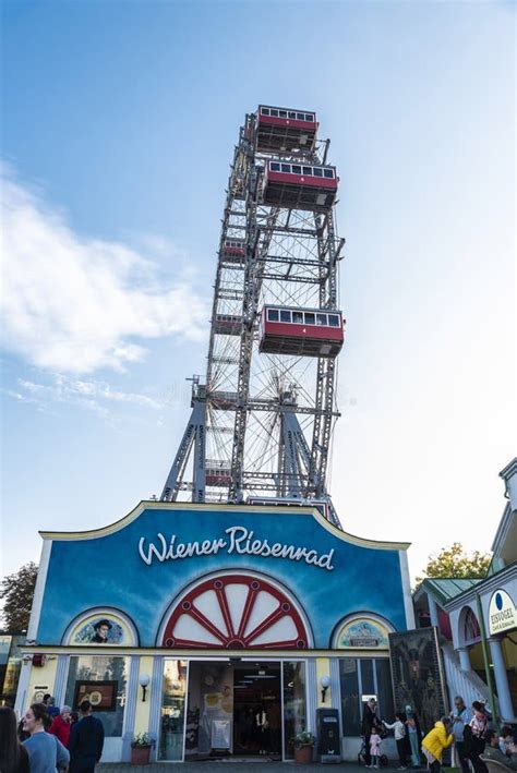 Wiener Riesenrad In The Prater Amusement Park In Vienna Austria