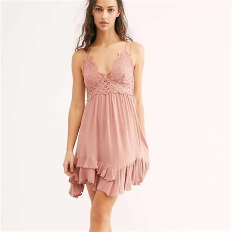 Free People Dresses Free People One Adella Slip Dress Rose 574