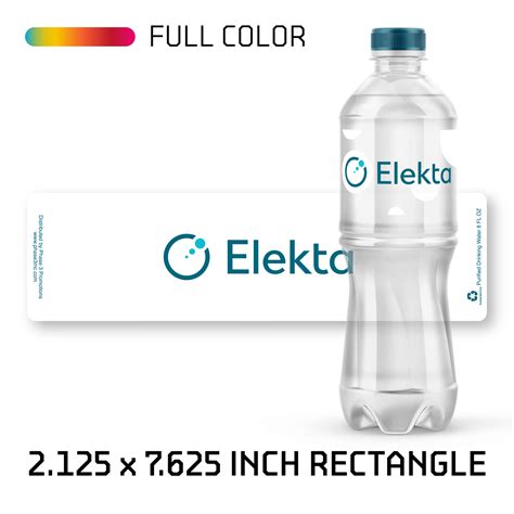 Clear Bopp Water Bottle Labels