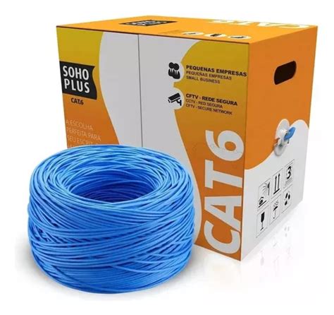 Cabo Rede Furukawa Soho Plus Cat6 305m CMX U Utp Anti Chamas