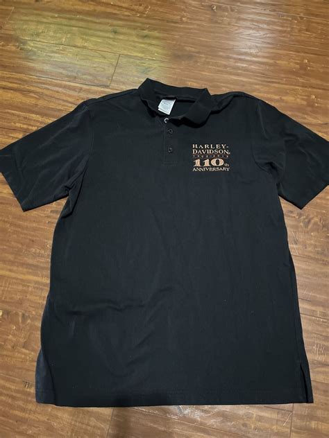 Harley Davidson 100th Anniversary Polo Mens Large Gem