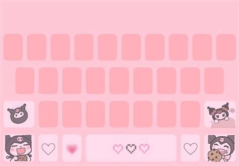 Kuromi playkeyboard | Cute aesthetic keyboard wallpaper, Gboard ...