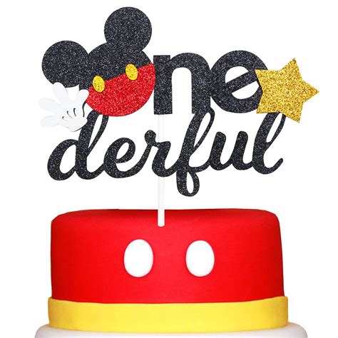 Mickey Mouse 1st Birthday Cake Topper