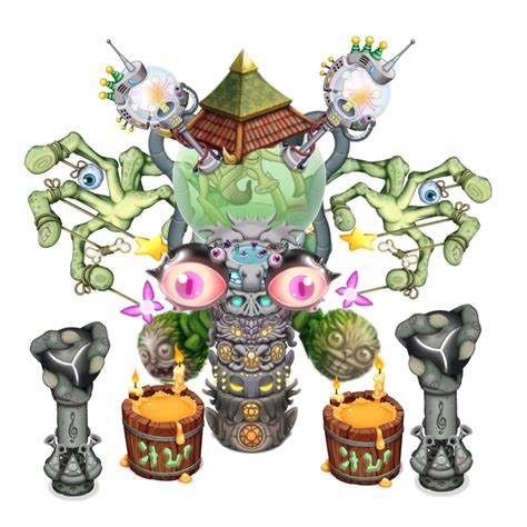 A Monster I Made With The New Decorations Of Msm Rmysingingmonsters