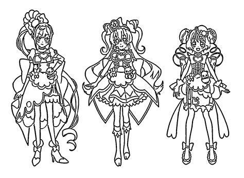 Dibujos de Pretty Cure para colorear y Pintar Imágenes Para Dibujar