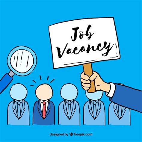 Free Vector | Job vacancy background with employees