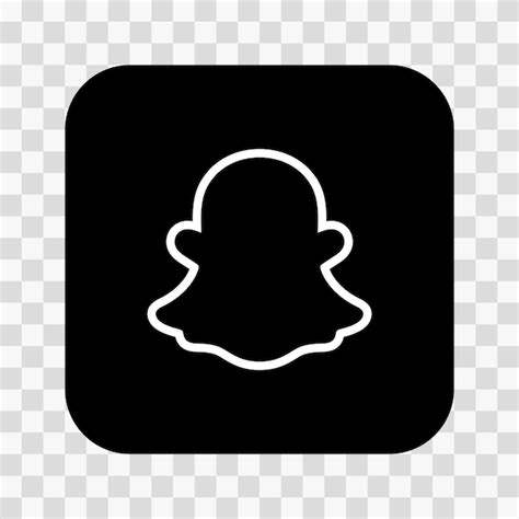 Black And White Snapchat Logo