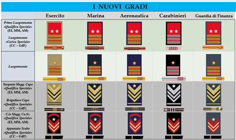 I Nuovi Gradi O Meglio Le Nuove Qualifiche NSM