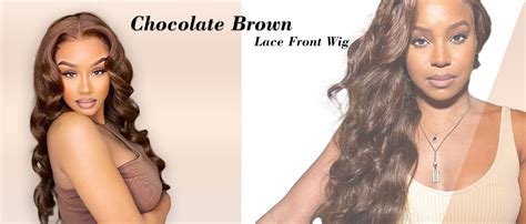 Miss Alle Chocolate Brown Lace Front Wig Human Hair 180