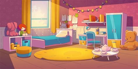 Cartoon Bed Background