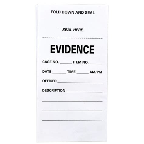 Trace Evidence Folds Crime Scene Forensic Supply Store