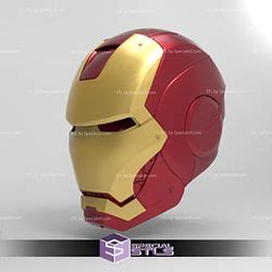 Cosplay STL Files Iron Man MK3 With Battle Damage And Tech Chest 3D