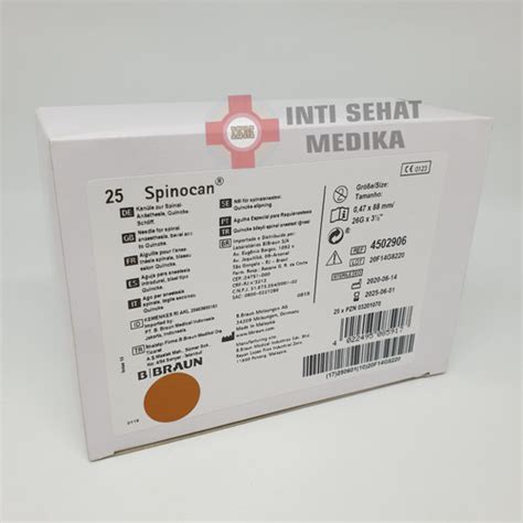 Jual Spinocan G B Braun Jarum Spinal G Bbraun Iv Catheter