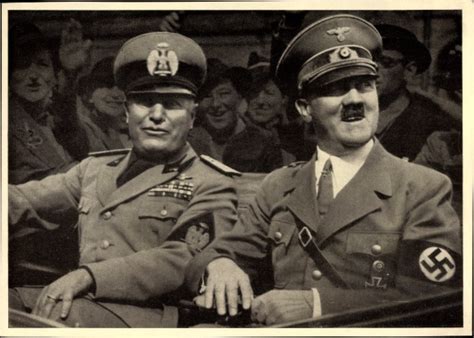 Ansichtskarte Postkarte Adolf Hitler Benito Mussolini Akpool De