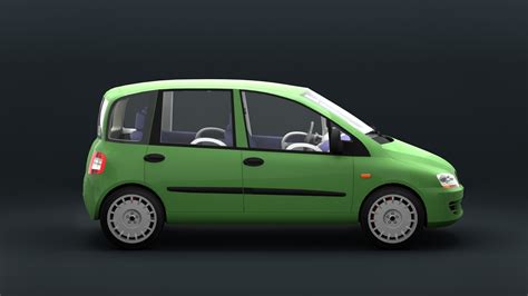 Fiat Multipla 2004 Lowpoly 3D Model TurboSquid 2141043