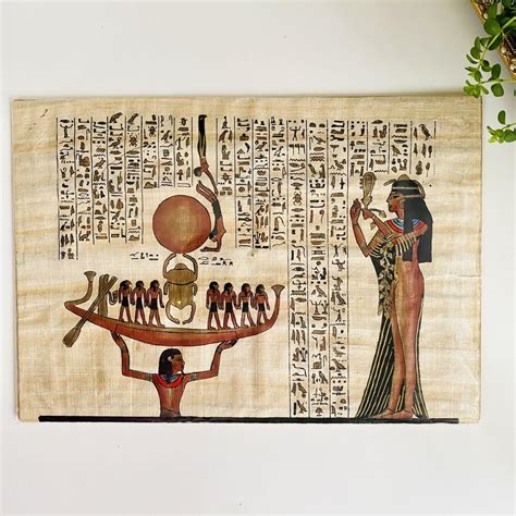 古代エジプト パピルスアート ヒエログリフ付き - メルカリ