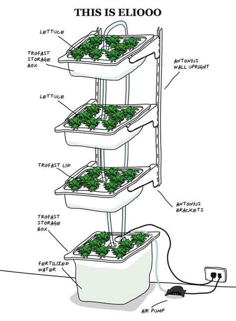 Vertical Hydroponic System Diagram